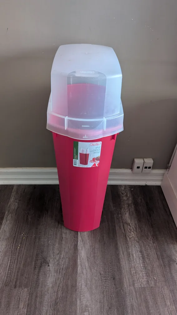 Sterilite Red Holiday Wrapping Paper Storage Container thumbnail