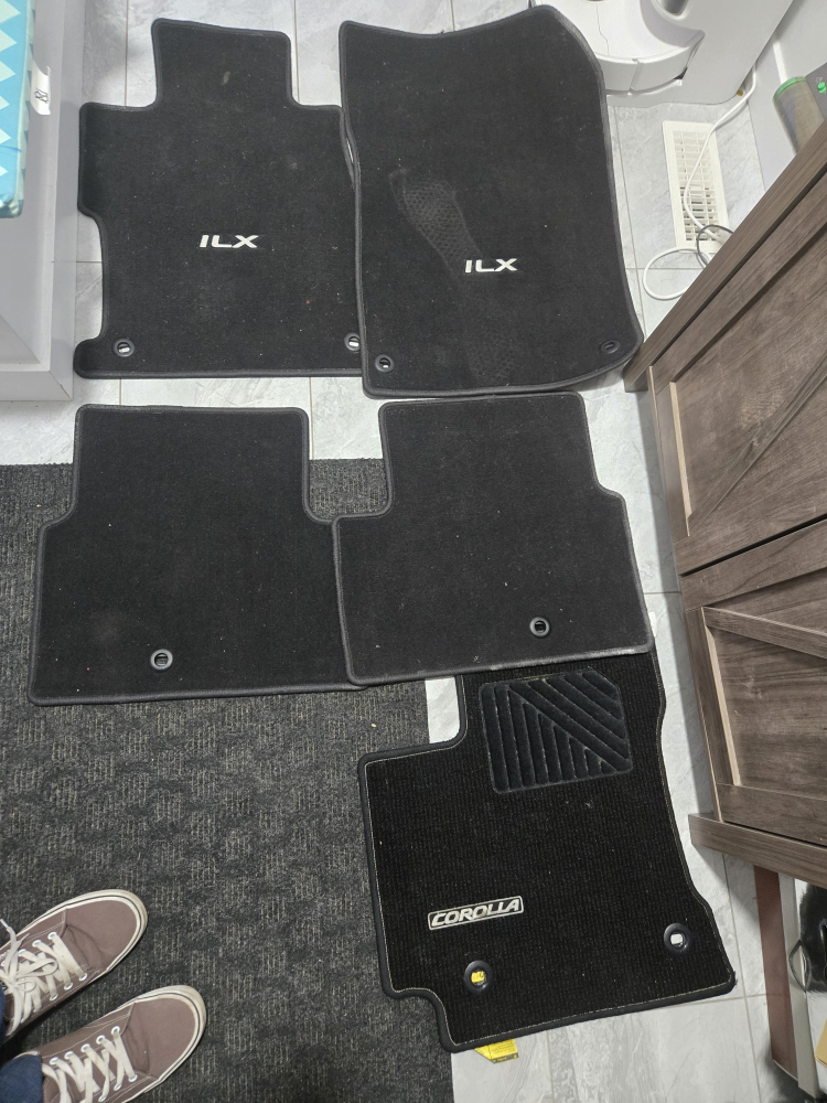 Acura ILX & Toyota Corolla Floor Mats. Acura ILX Trunk Tray