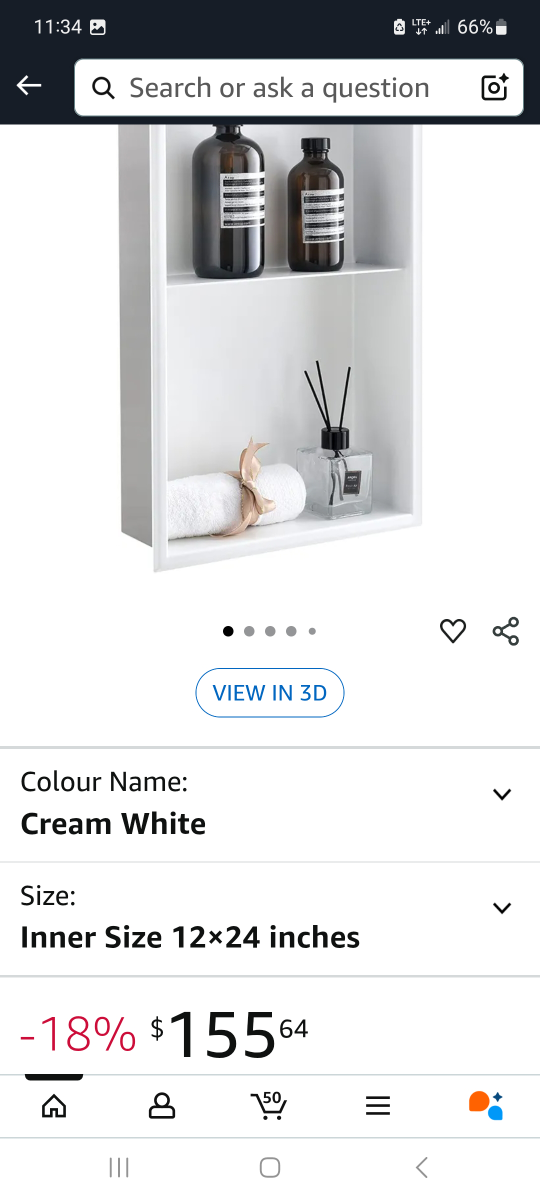 New DAYONE Stainless Steel Shower Niche 12x24 brand new - photo 2
