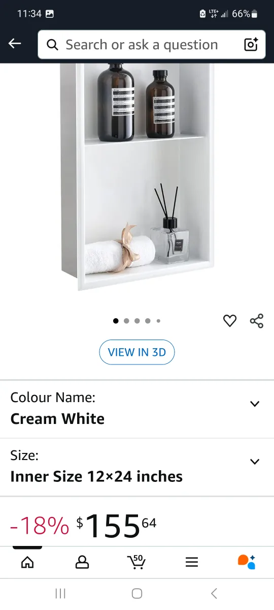 New DAYONE Stainless Steel Shower Niche 12x24 brand new image indicator(2)