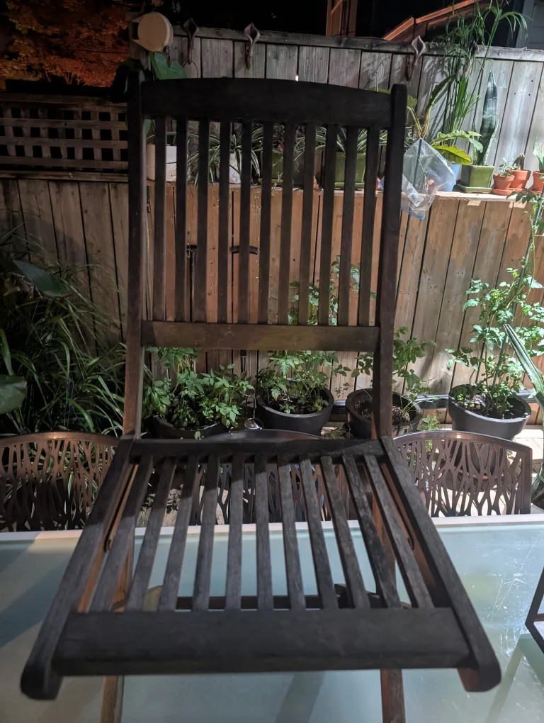 Teak Folding Chairs - Outdoor/Indoor Use image indicator(3)