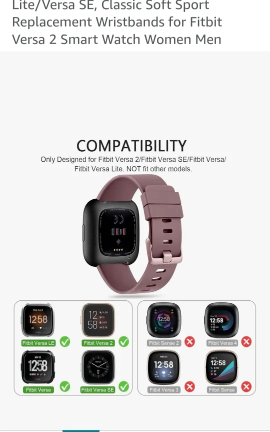 Fitbit Versa 2 Small Milk Tea Band image indicator(3)