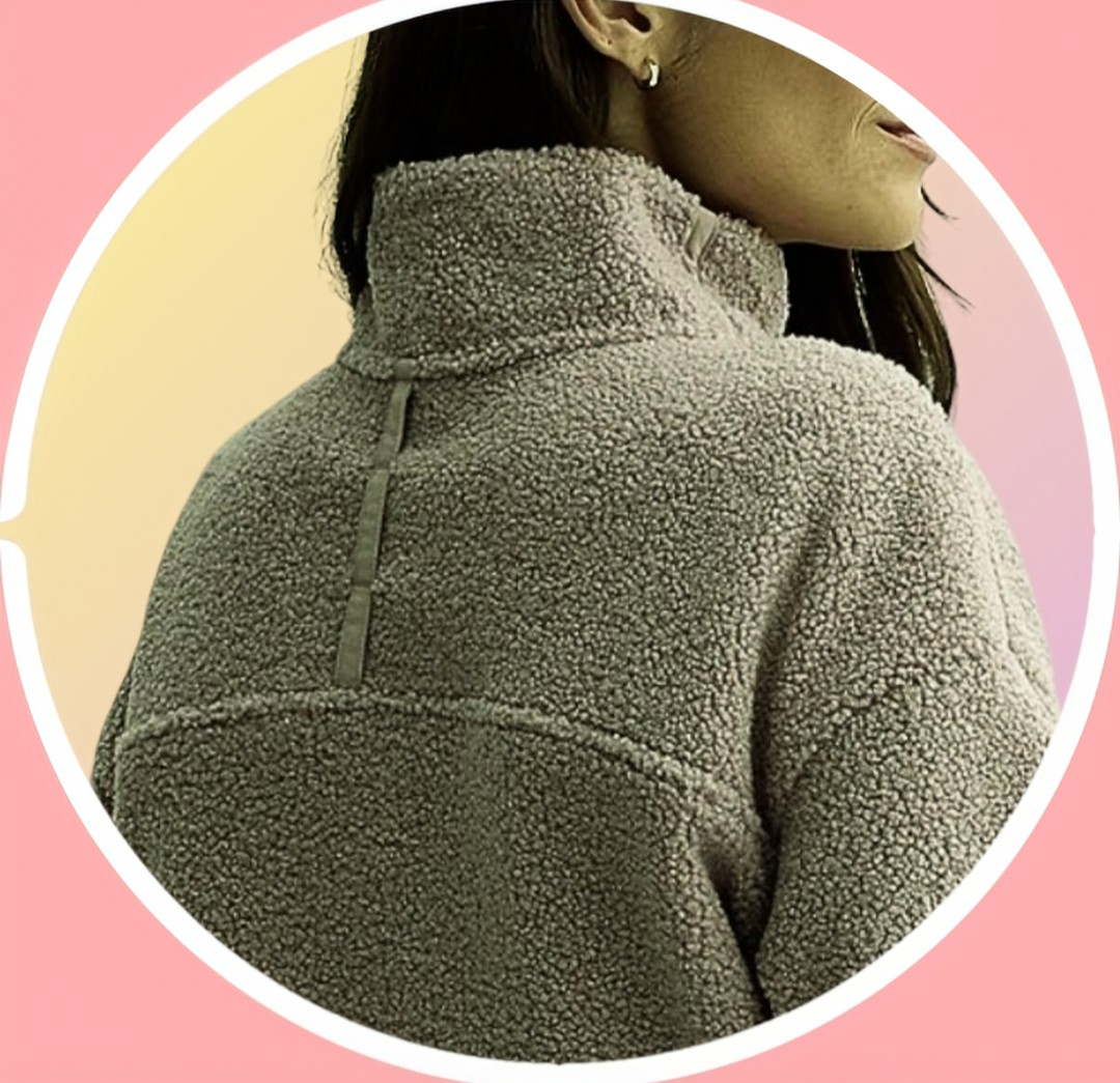 NWT XXL Mix Media Cropped Soft High Pile Jacket w 4 Pockets - photo 4