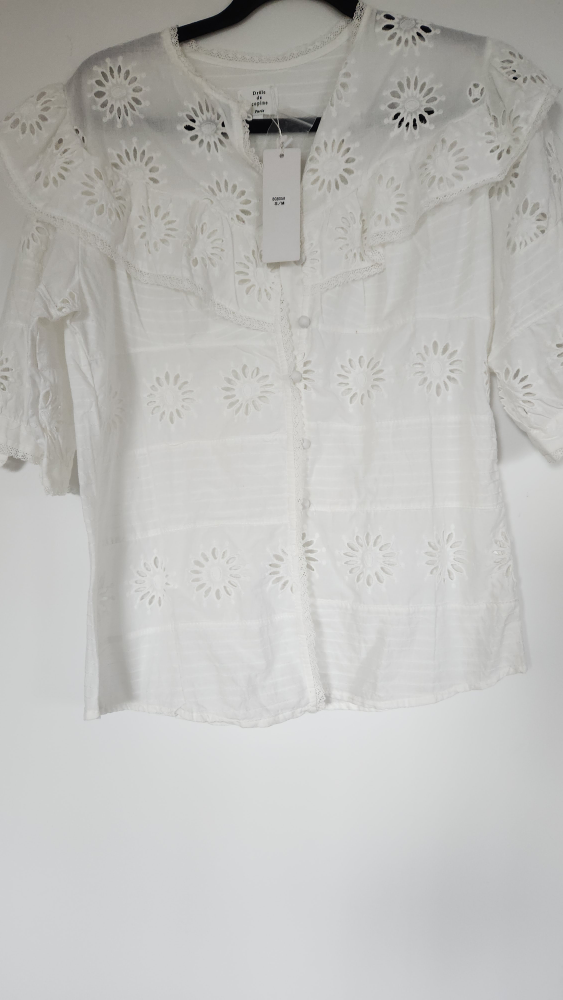 Drole de Copine Paris White Floral Blouse - photo 3