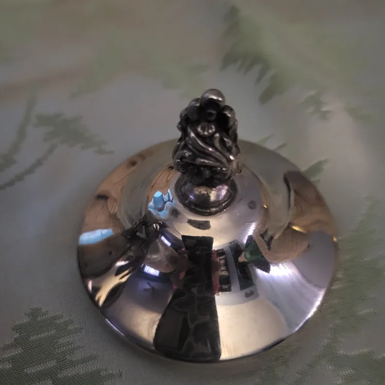 Vintage Silver Plated Sugar Bowl with Lid image indicator(3)