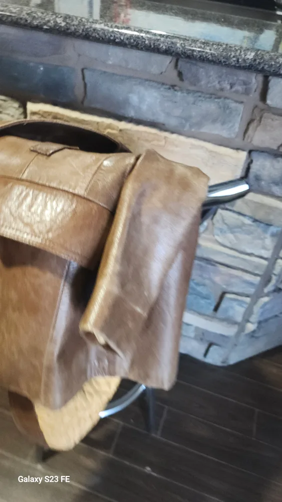 Herman Phillips Brown Leather Jacket image indicator(4)