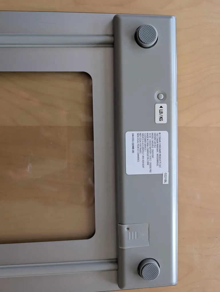 Conair Glass Bathroom Scale image indicator(4)