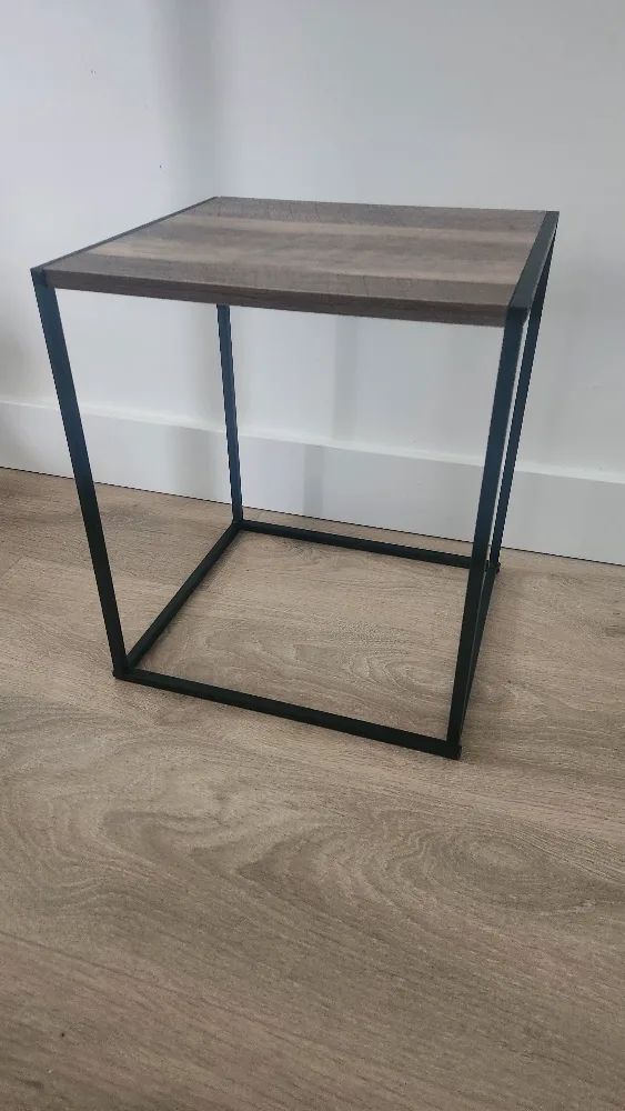 BRAND NEW Wood & Metal Side or Accent Table or Plant Stand thumbnail