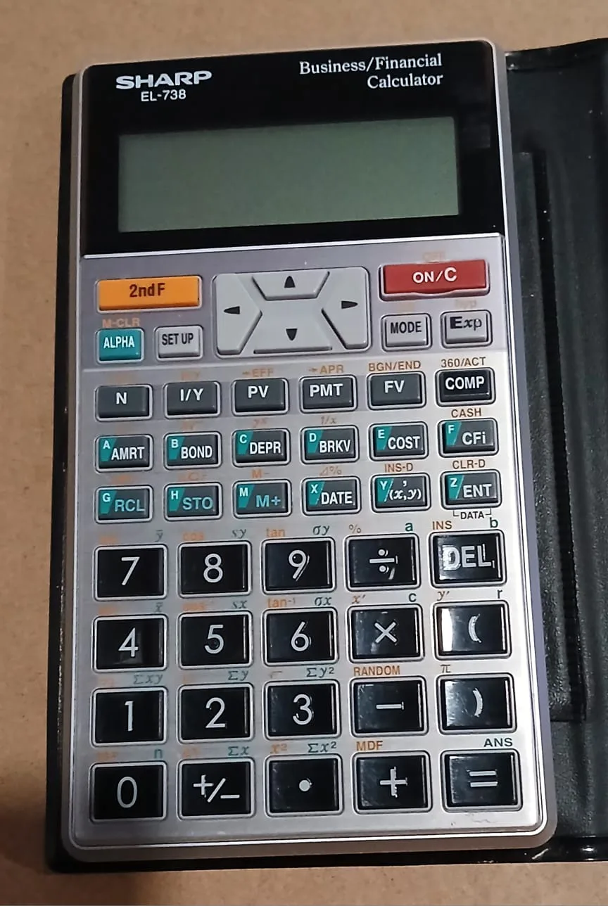 Sharp EL-738 Business/Financial Calculator image indicator(3)