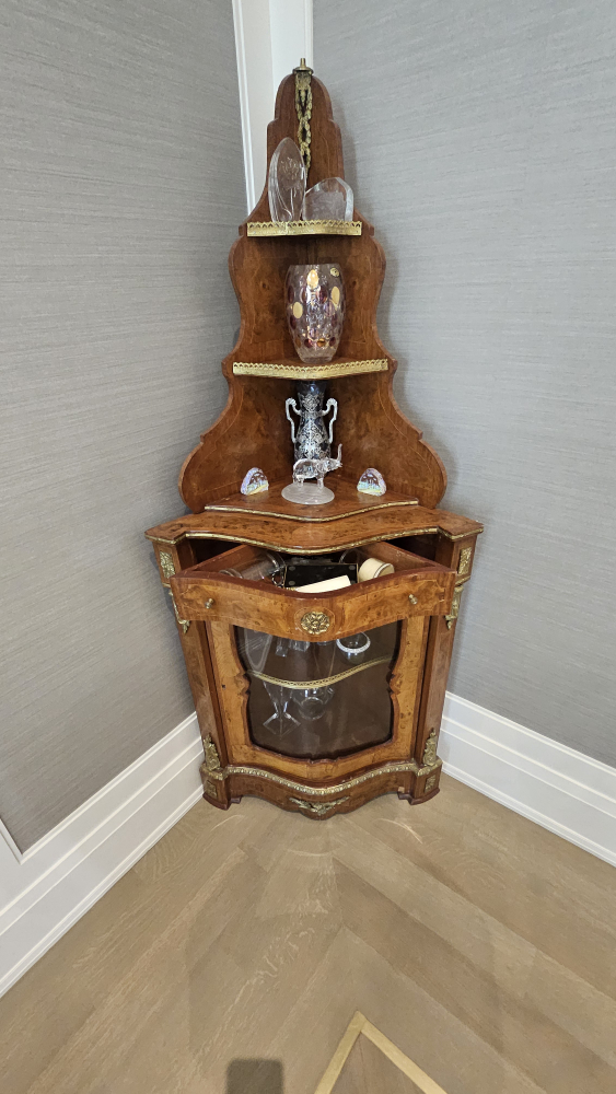 Vintage Stepped Corner Cabinet