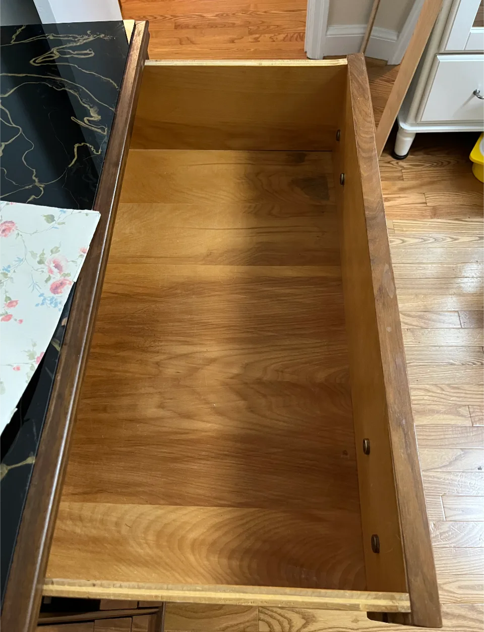 Wooden Dresser with Glass Marble Top image indicator(7)