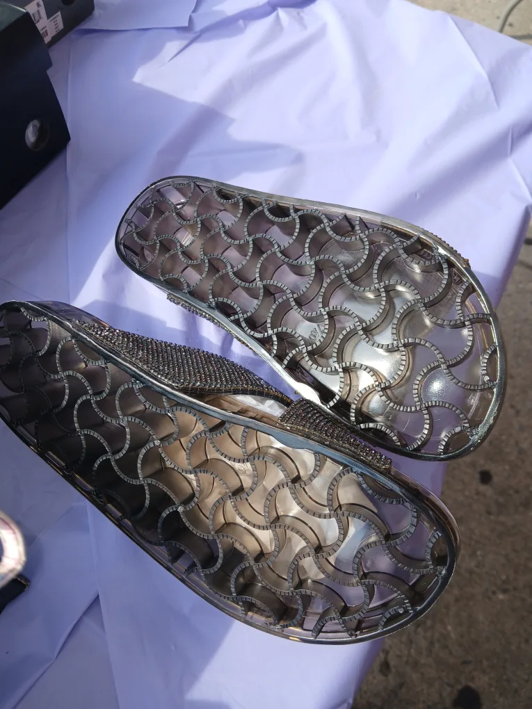 INC Rhinestone Crisscross Jelly Sandals image indicator(2)