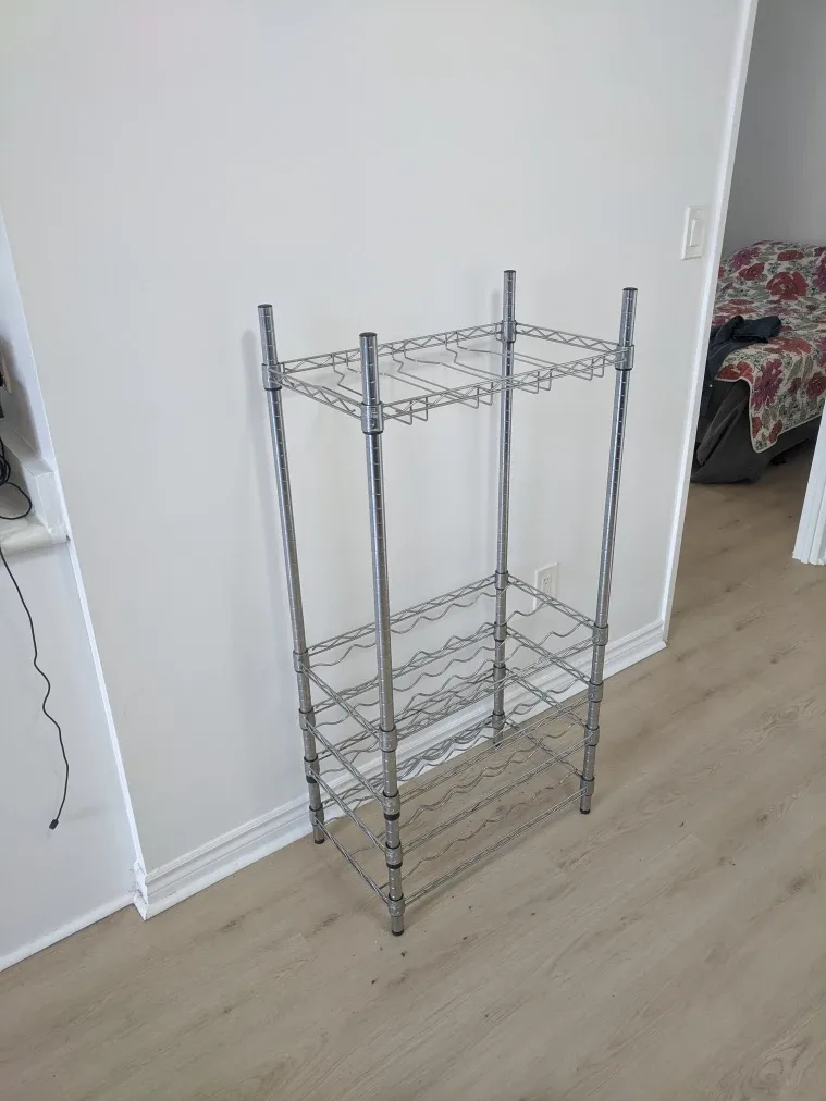 Honey-Can-Do Chrome Wine Rack image indicator(3)