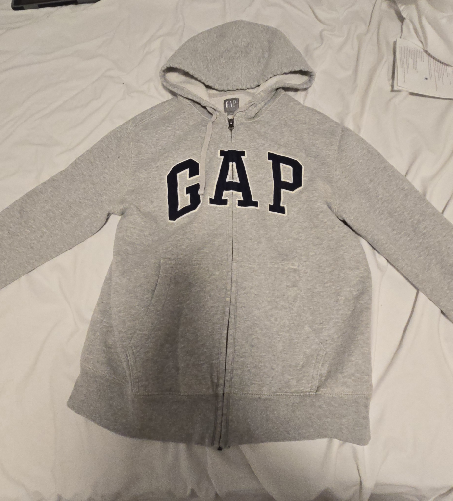 GAP Grey Full-Zip Hoodie