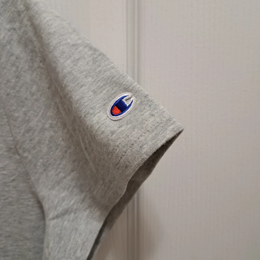 Champion T shirt Dress Grey Short Sleeved Size Small image indicator(4)