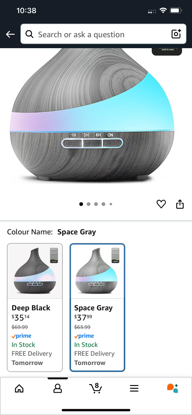 New Aroma Diffuser - Space Gray, WPD1
