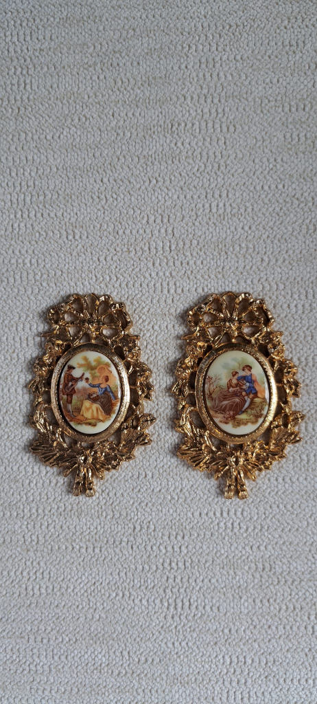 Vintage Fragonard Porcelain Wall Decor - photo 2