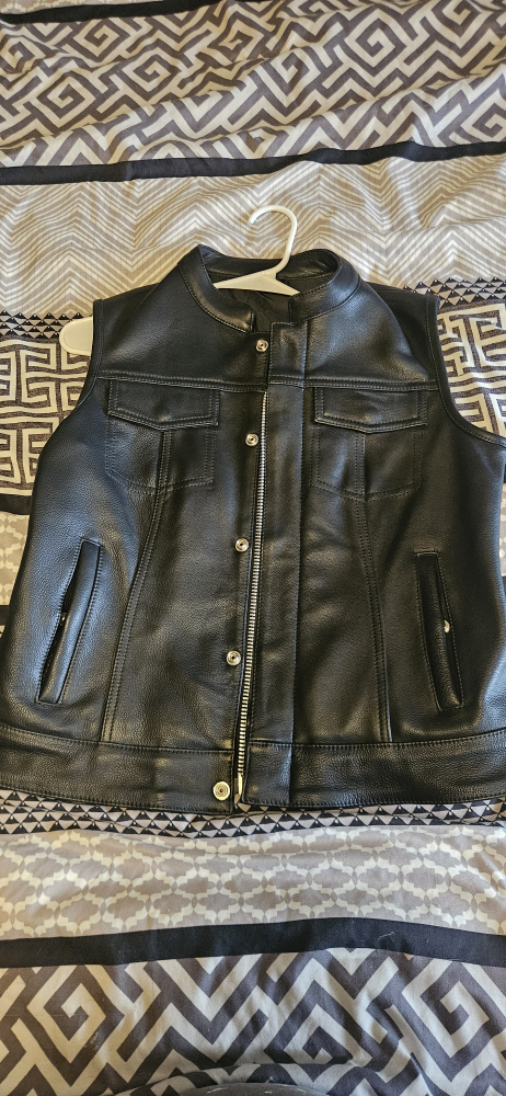 Women's size medium Motorcycle leather vest