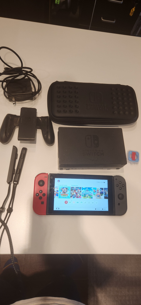 Modded Nintendo Switch V1 Console with Accessories and 10 games