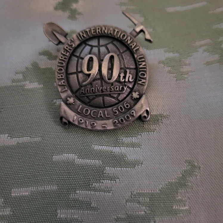 Labourers' International Union 90th Anniversary Pin thumbnail