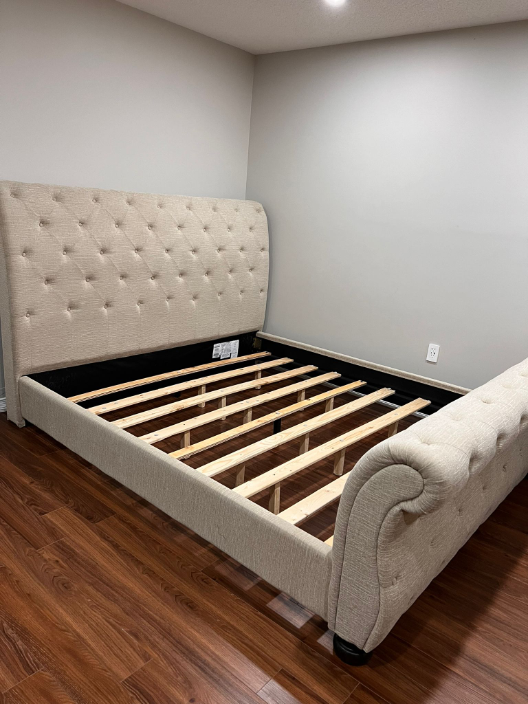 Ashley Upholstered Tufted Bed Frame - King