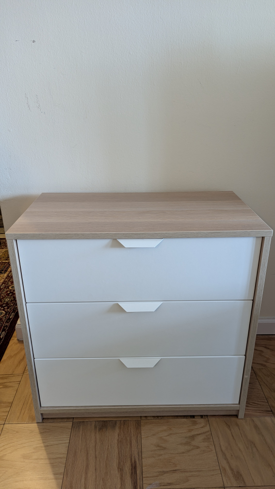 IKEA White 3-Drawer Dresser