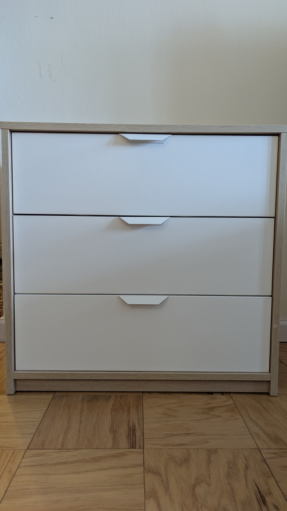 IKEA White 3-Drawer Dresser - photo 2