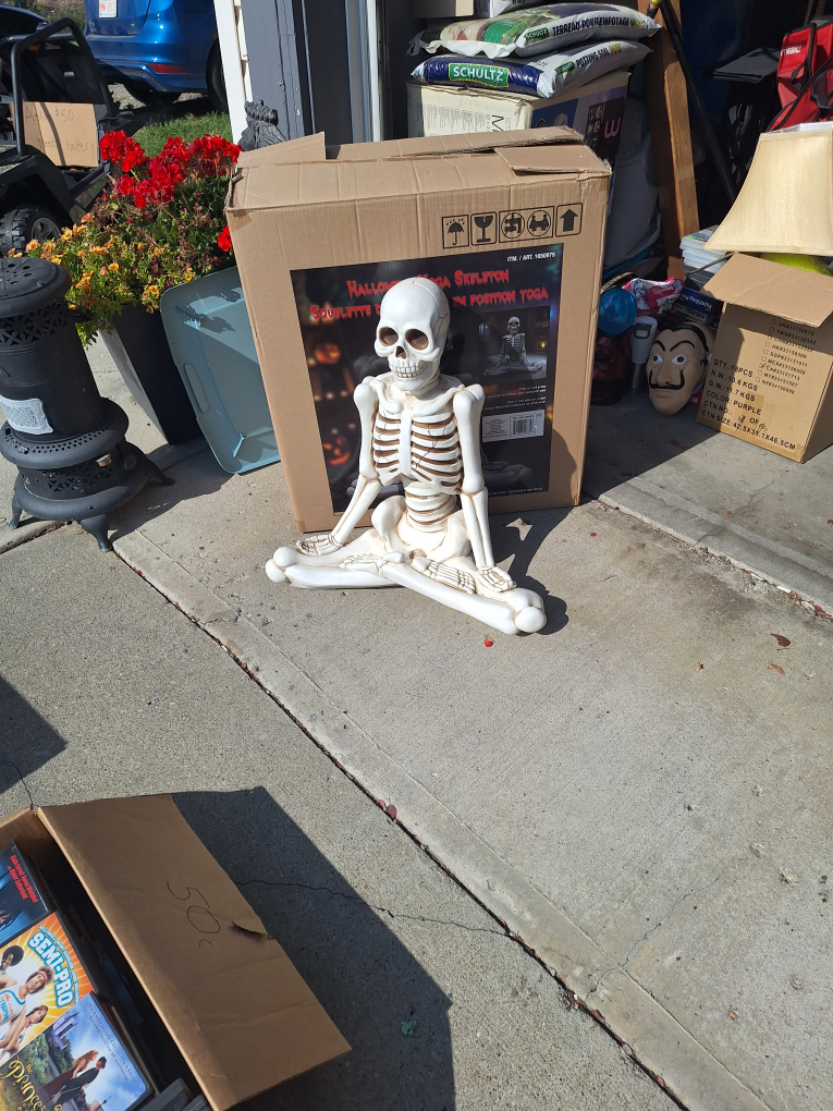 Halloween Yoga Skeleton Decoration
