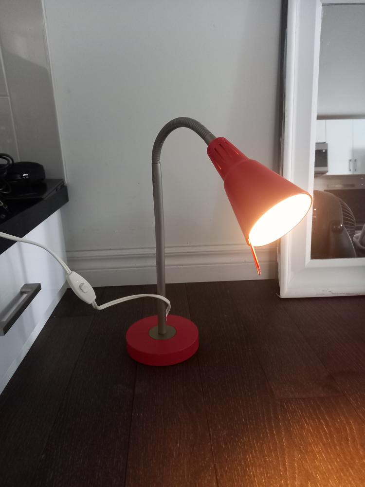 Red Desk Lamp (flexible)