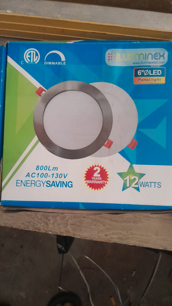 ILLUMINEX LED Panel Light - 6" - New in Box! - photo 3