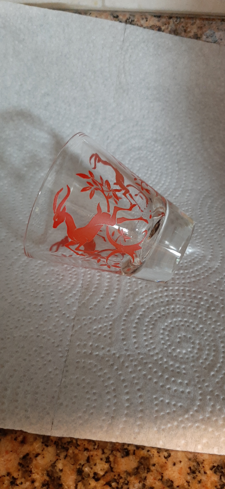 Vintage Deer Design Glass - photo 2