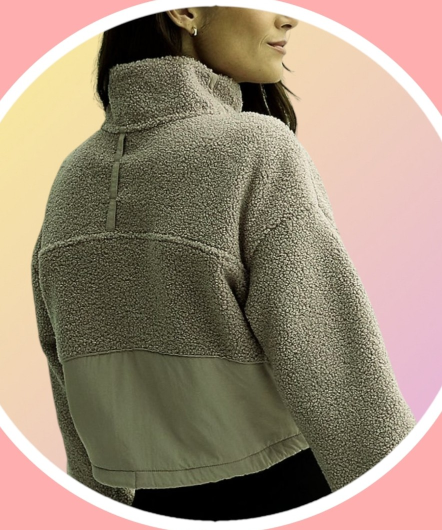 NWT XXL Mix Media Cropped Soft High Pile Jacket w 4 Pockets - photo 3