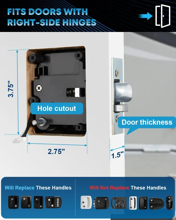 RV Door Lock Keyless Entry BNIB image indicator(9)