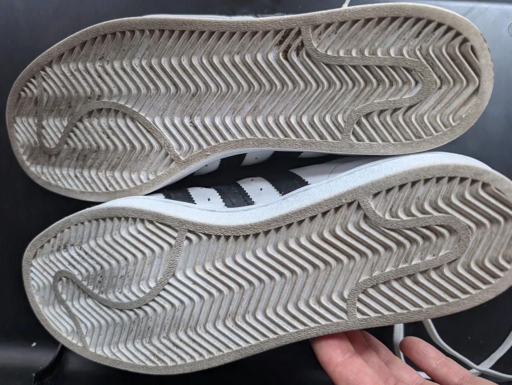 Adidas Superstar White & Black Sneakers image indicator(9)