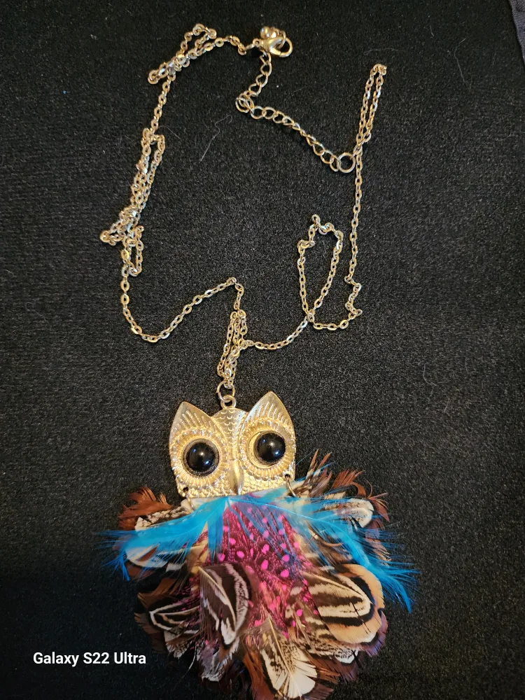 Owl Feather Necklace image indicator(2)