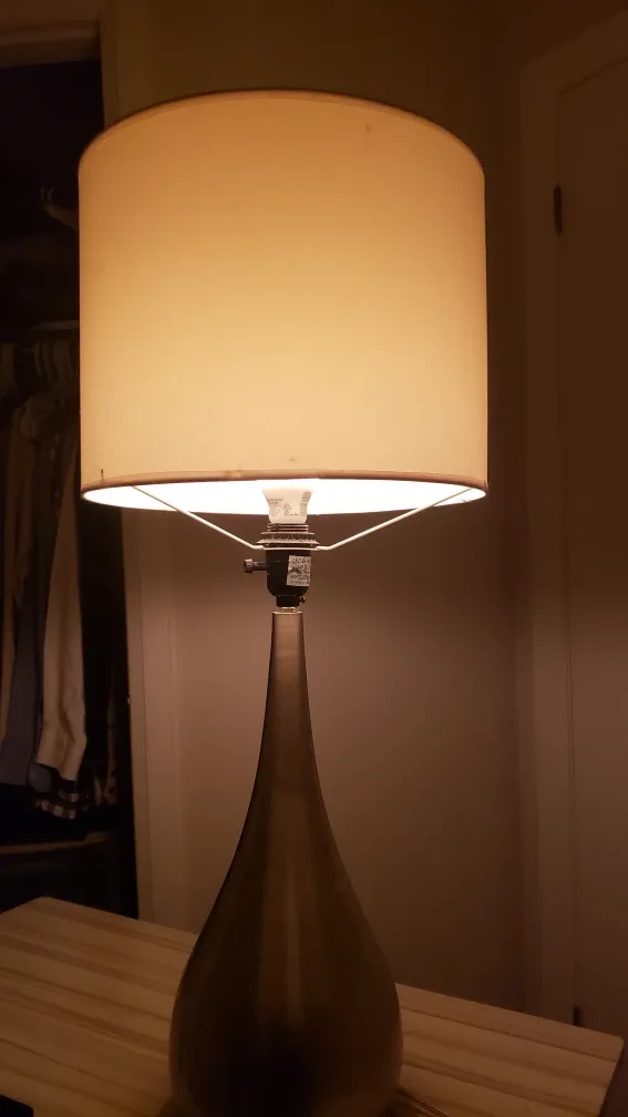 Modern Curved Metal Table Lamp (3 light colors) thumbnail