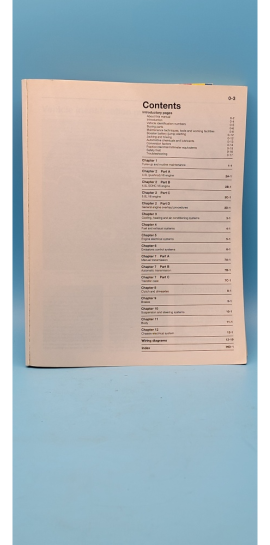 Haynes Repair Manual Ford Explorer 1991-2001 - photo 4