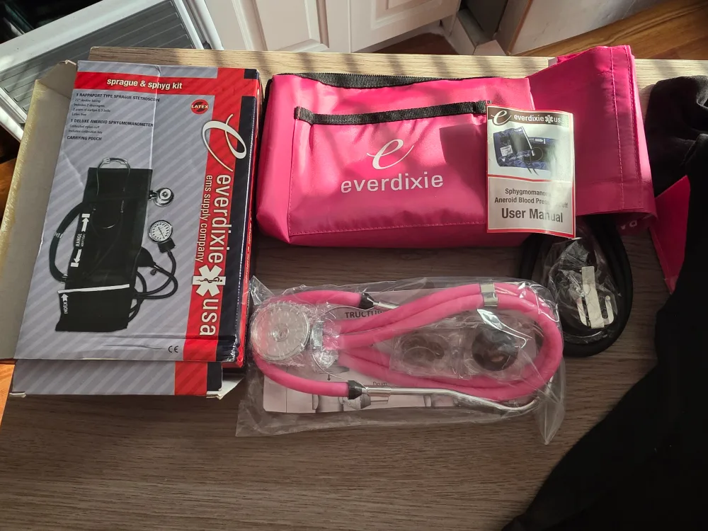 Everdixie Sprague & Sphyg Kit - Pink Stethoscope image indicator(2)
