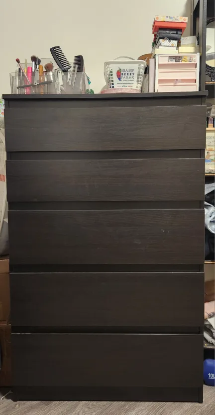 IKEA Kullen 5-drawer dresser (Black) UBC thumbnail