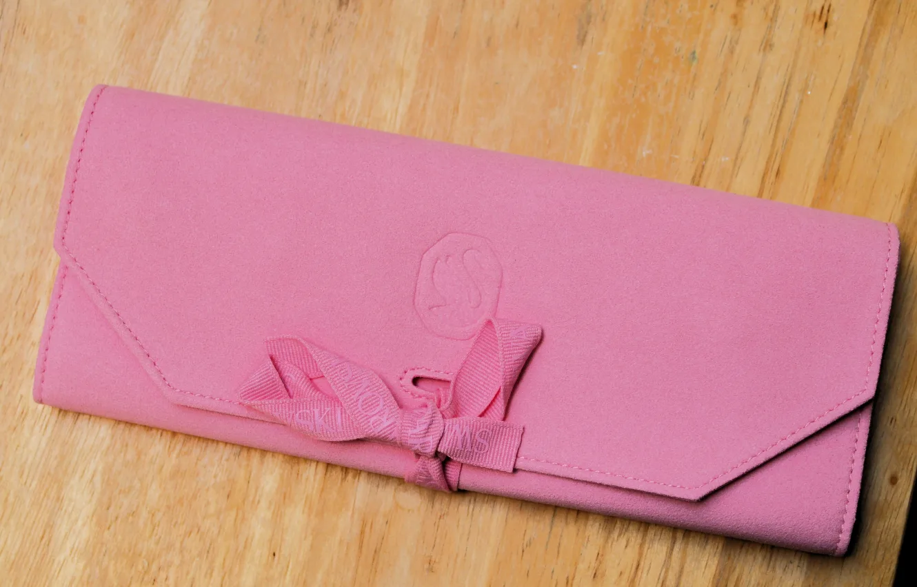Swarovski Pink Jewellery Roll thumbnail