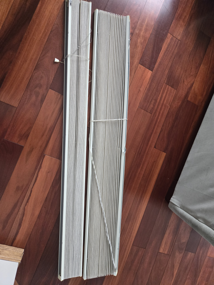 Set of beige blinds