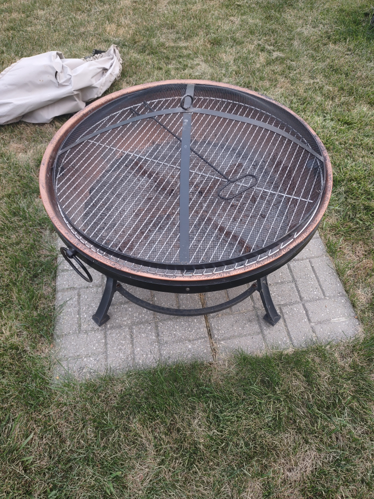 Copper Finish Fire Pit with Cover - photo 2