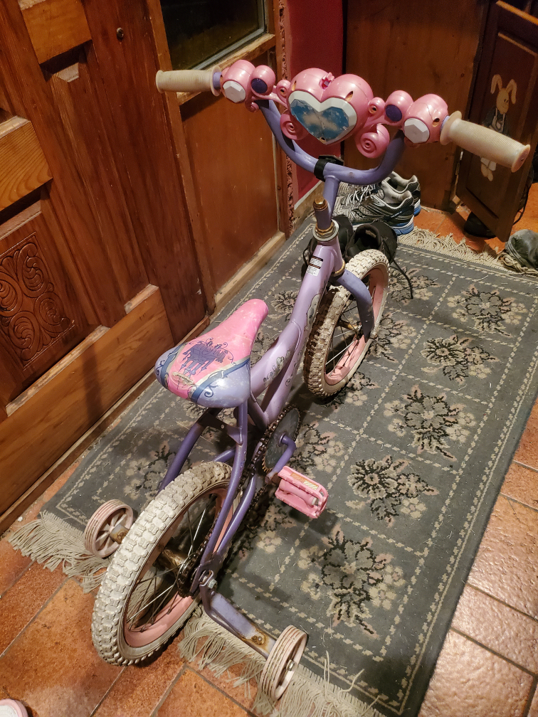 Kids' Purple & Pink Training Bike 14" - photo 2