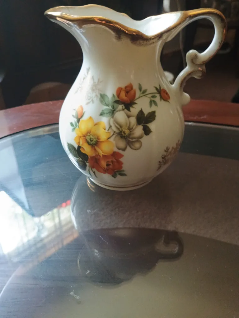 Vintage Floral Creamer Pitcher thumbnail
