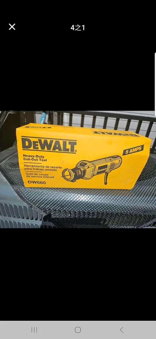 DEWALT DW660 Heavy-Duty Cut-Out Tool w/ Bits - Like New! thumbnail