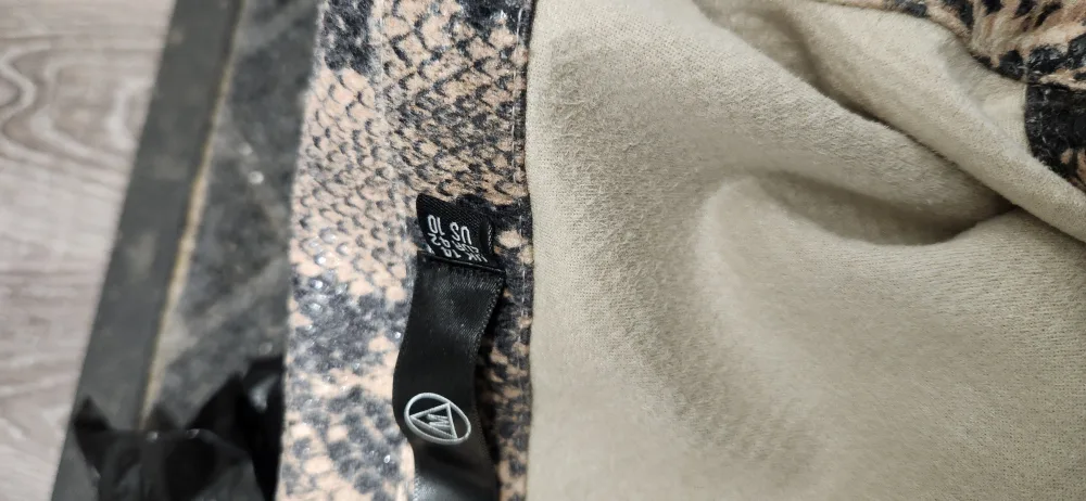 Missguided Snakeskin Print Jacket, Size US 10 thumbnail