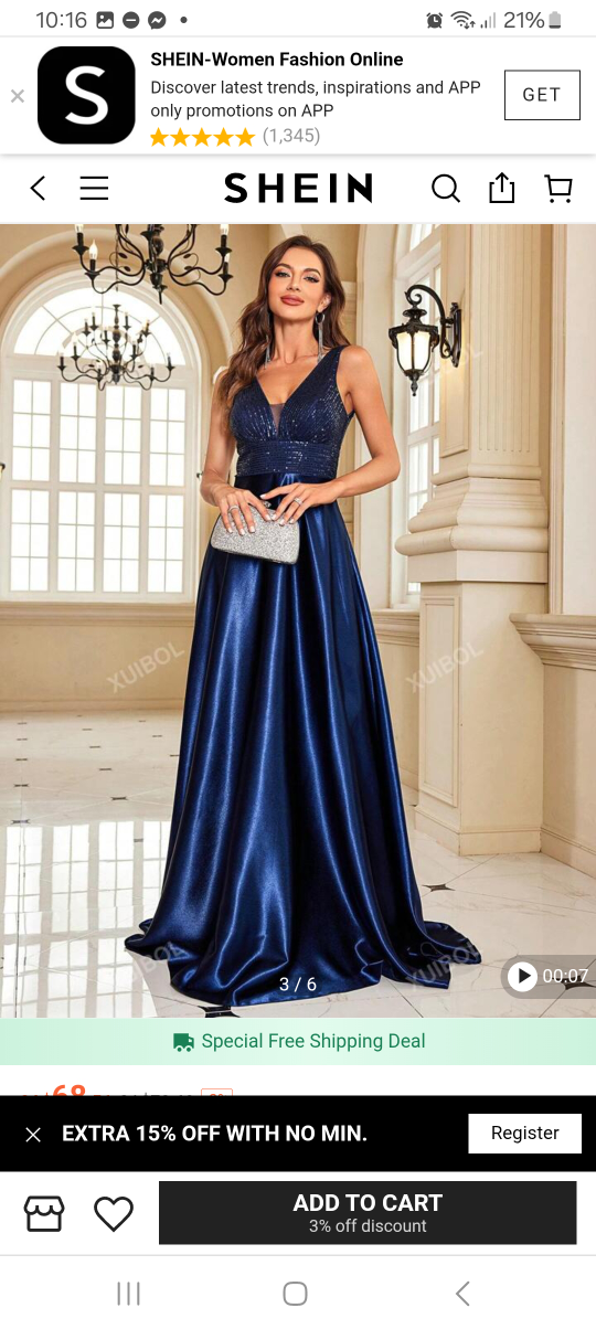 Shein Women's Navy Blue Maxi Dress - photo 2