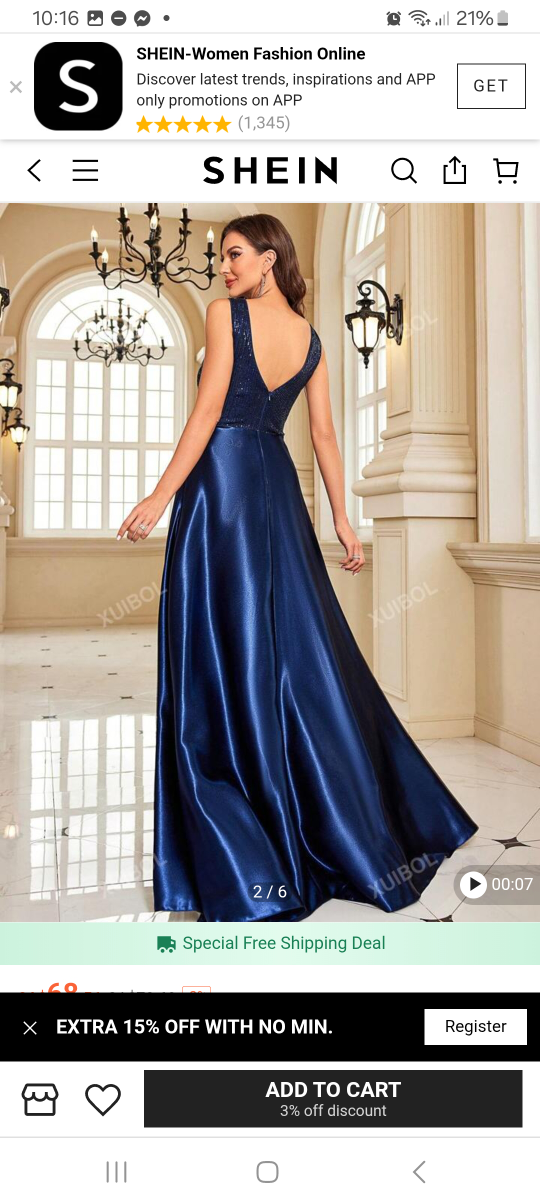 Shein Women's Navy Blue Maxi Dress - photo 3