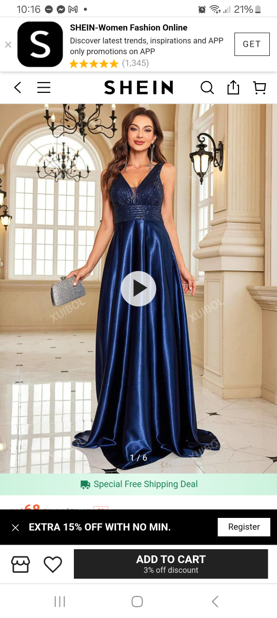 Shein Women's Navy Blue Maxi Dress - photo 4