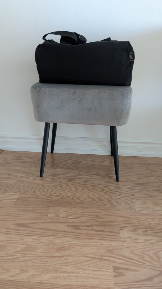 Grey Velvet Ottoman/ Footstool/ Leg rest/ Small Entryway Bench - photo 2